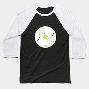 Rackets with tennis ball Baseball T-Shirt